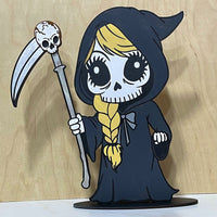 Girl Grim Reaper Halloween Stand - Glowforge