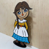 Girl Scarecrow Halloween Stand - Glowforge