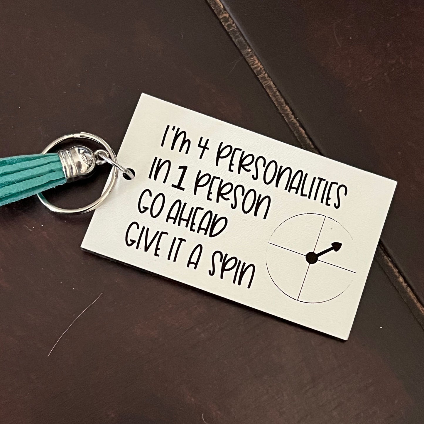 Give It A Spin Snarky Keychain - Glowforge