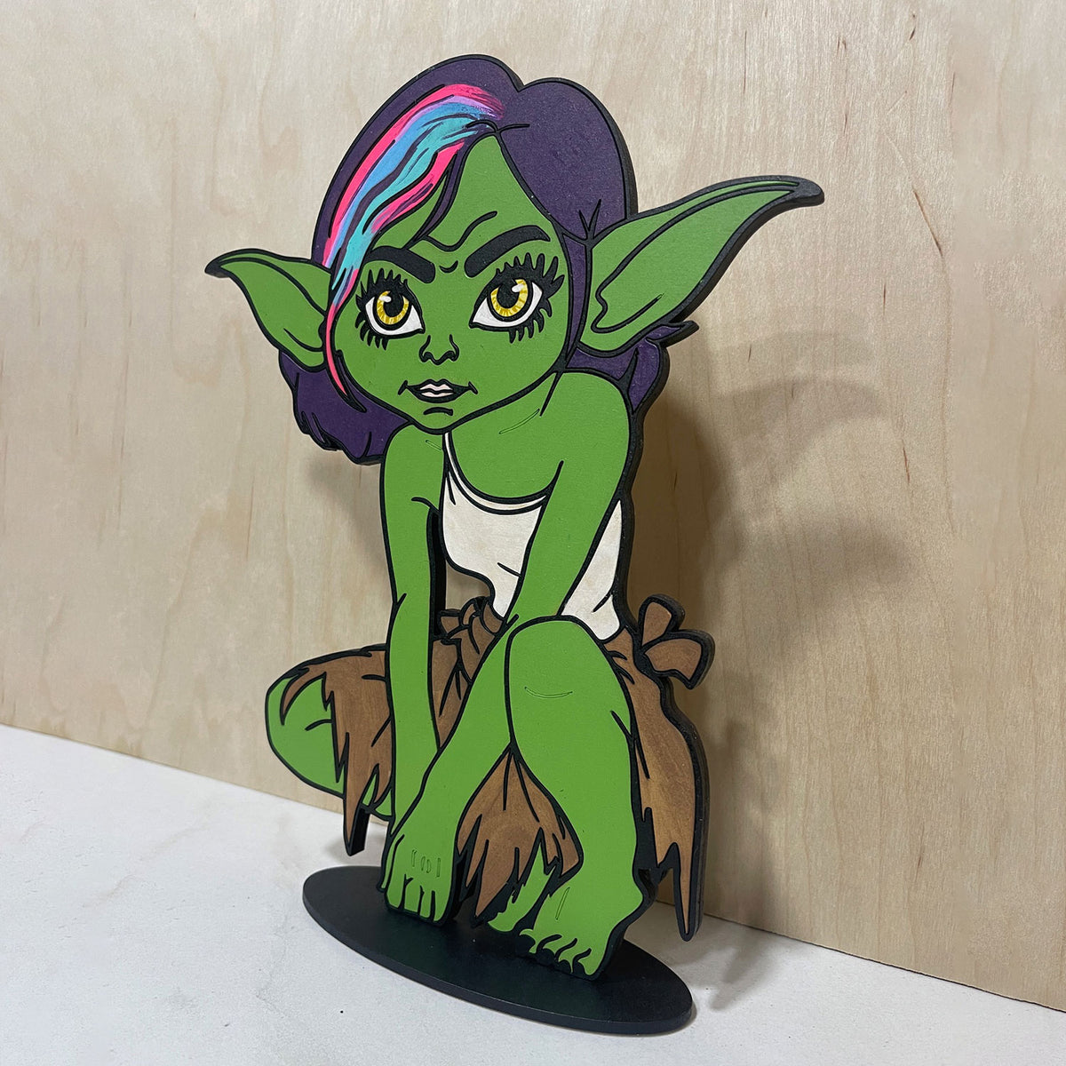 Goblin Girl Halloween Stand - Glowforge