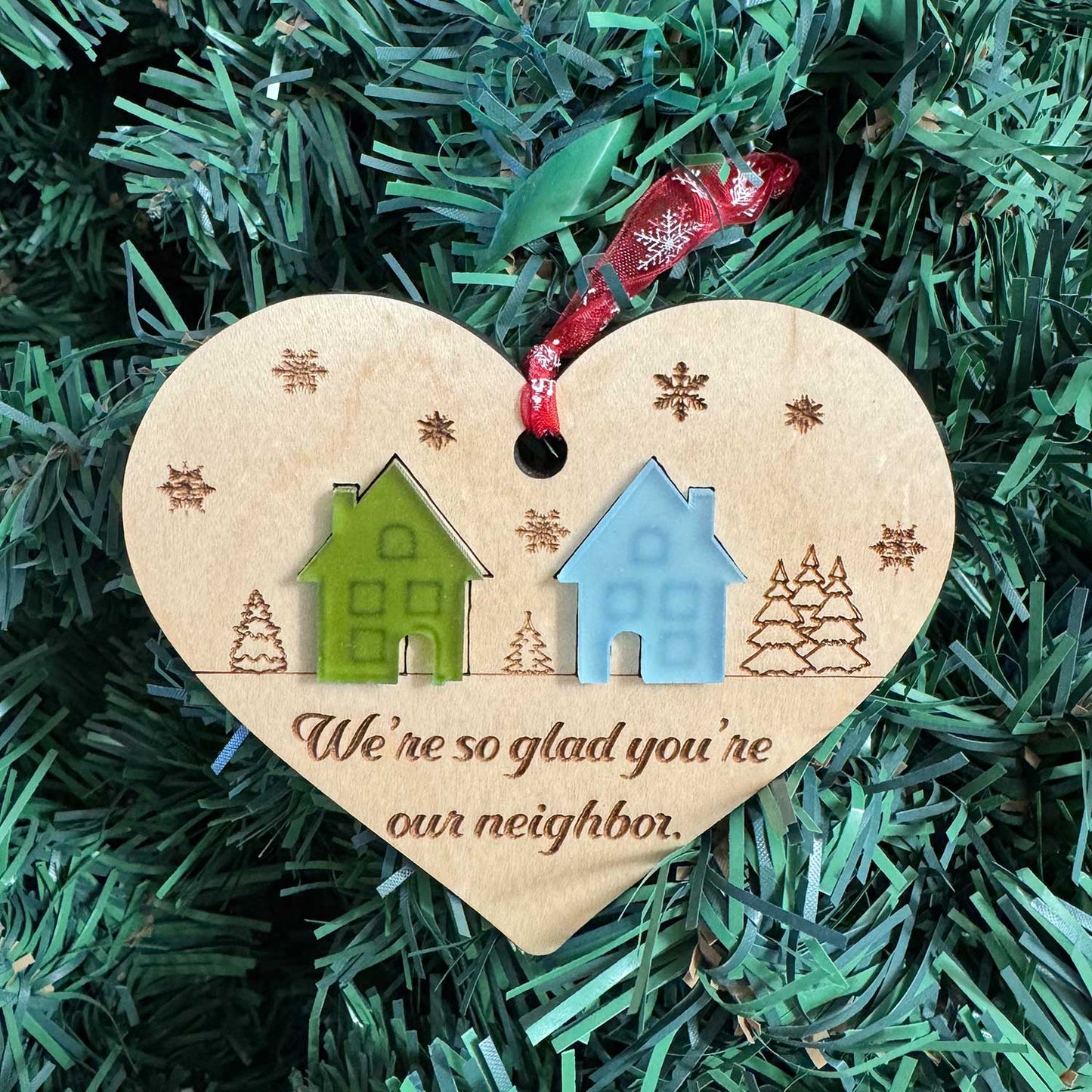 Good Neighbor Christmas Ornament Style #2 - Glowforge