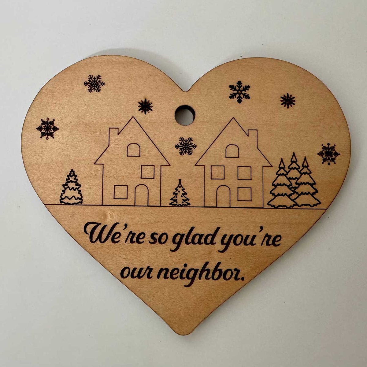 Good Neighbor Christmas Ornament Style #2 - Glowforge