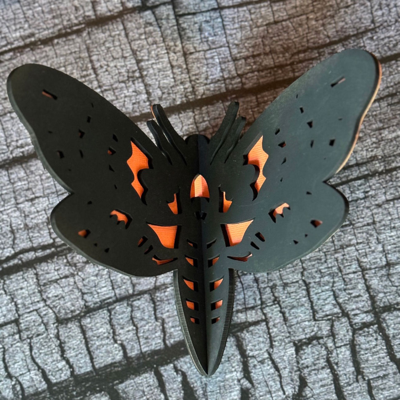 Gothic 3D Moths for 1/8" Material (Set of 3) - Glowforge
