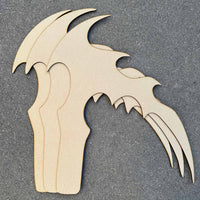 Gothic Grim Reaper Scythe Halloween 3-Layers Prop - Glowforge