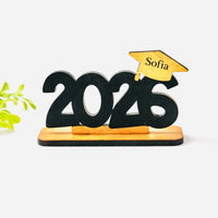 Graduation 2026 Stand Editable Cap Table Decor - Glowforge