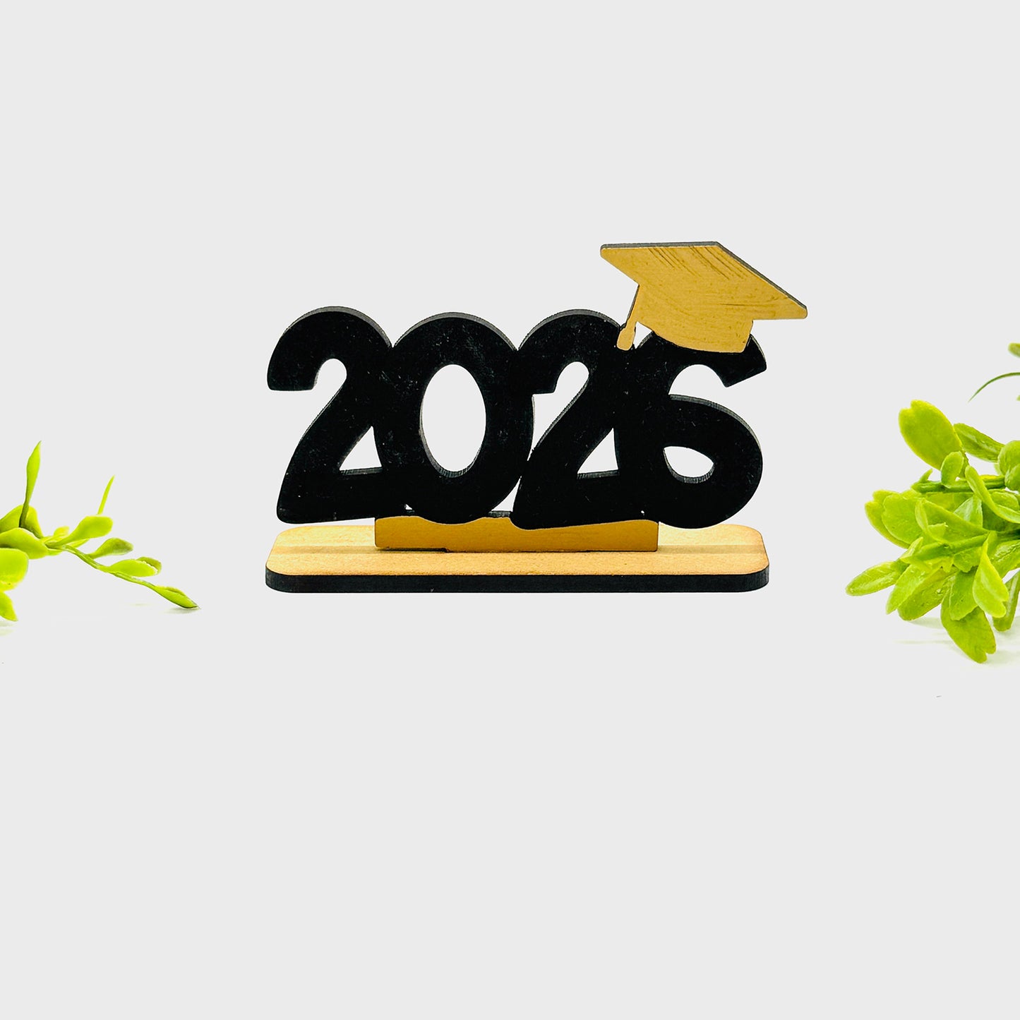 Graduation 2026 Stand Editable Cap Table Decor - Glowforge