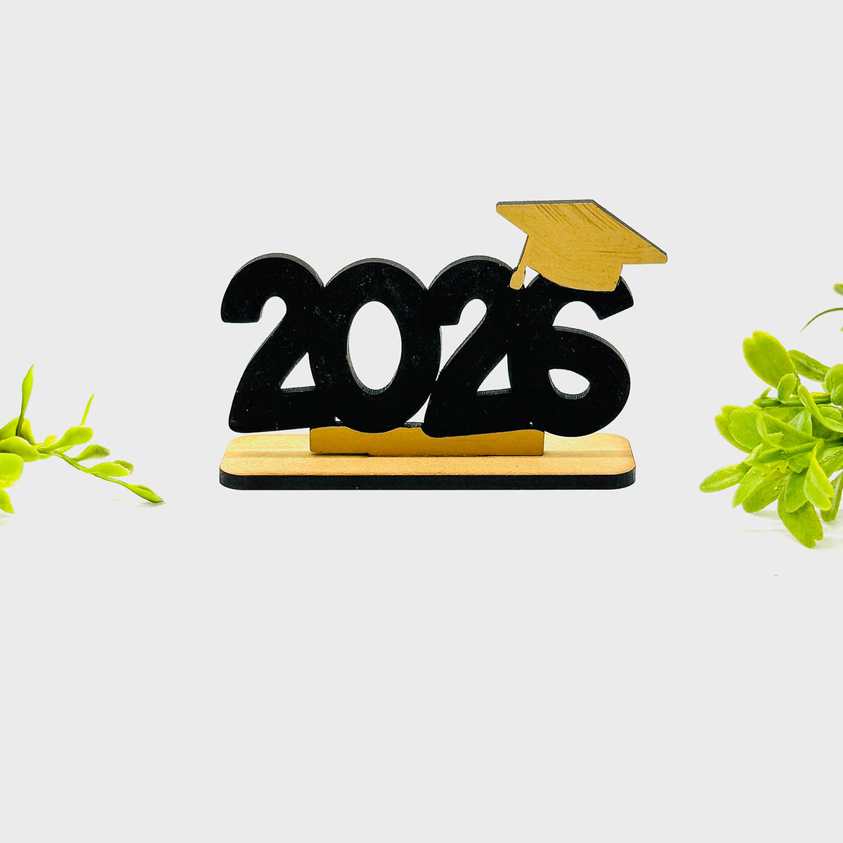 Graduation 2026 Stand Editable Cap Table Decor - Glowforge