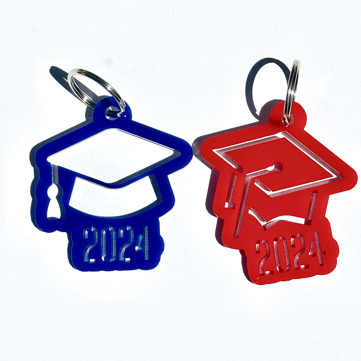 Customizable Graduation Cap Keychains (Set of 2) – Glowforge Shop