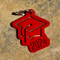 Customizable Graduation Cap Keychains (Set of 2)