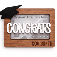 Graduation  Keepsake Gift Card Holder - Glowforge