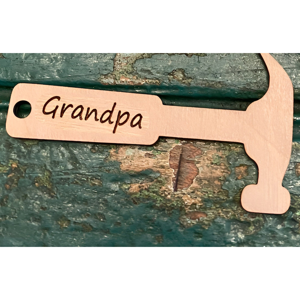 Grandpa Hammer Keychain - Father's Day Gift - Glowforge