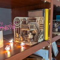 Greenhouse Flower Shop Book Nook – DIY Diorama with Flowers, Plants & Girl Figure - Glowforge