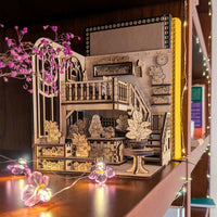 Greenhouse Flower Shop Book Nook – DIY Diorama with Flowers, Plants & Girl Figure - Glowforge