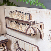 Greenhouse Flower Shop Book Nook – DIY Diorama with Flowers, Plants & Girl Figure - Glowforge