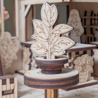 Greenhouse Flower Shop Book Nook – DIY Diorama with Flowers, Plants & Girl Figure - Glowforge