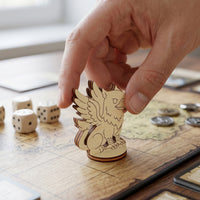 Griffin Tabletop Miniature - Fantasy Gryphon Figurine, Mythical Beast Character - Glowforge