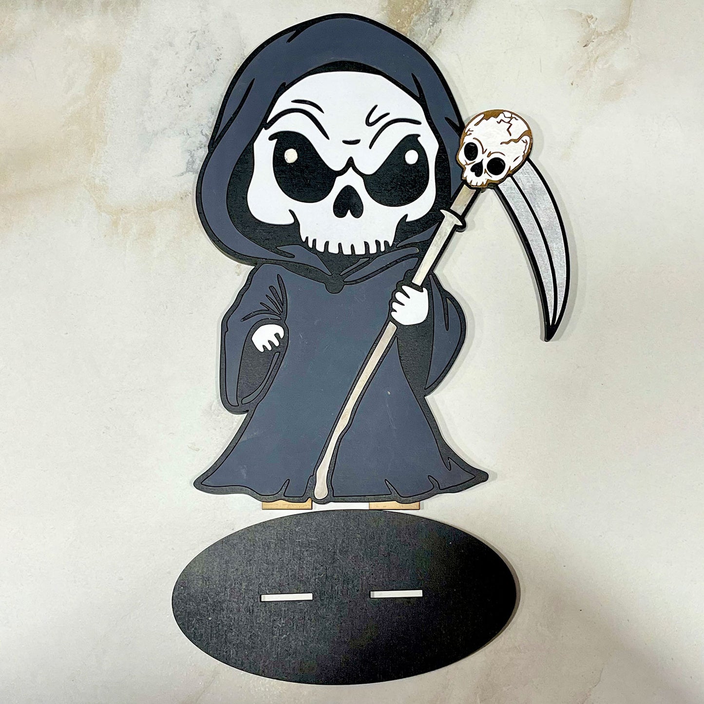 Grim Reaper Halloween Stand - Glowforge