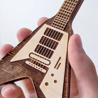 Guitar Pick Holder II – Compact Electro Guitar-Shaped Plectrum Storage - Glowforge