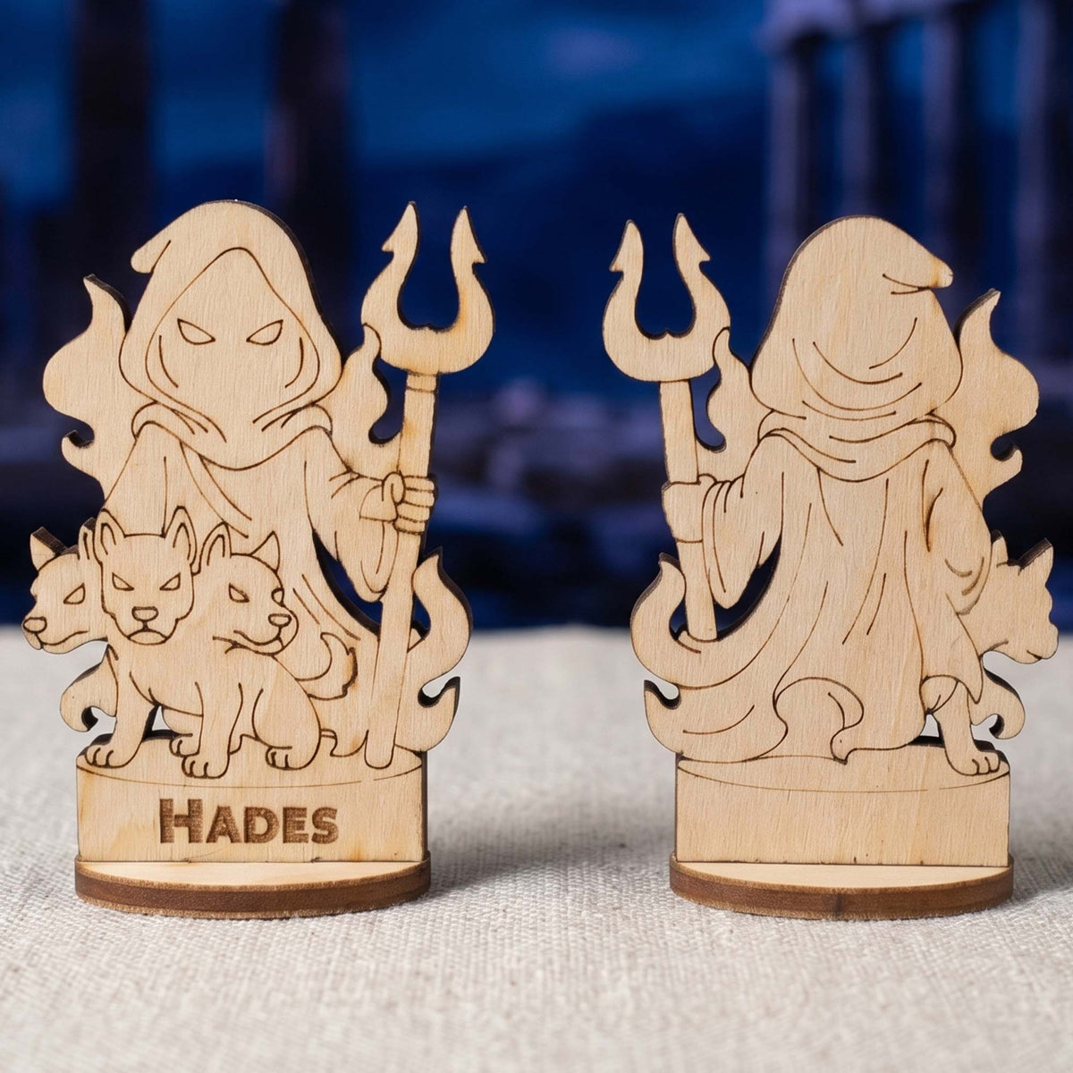 Hades Greek God of the Underworld - Tabletop Figurine, Dark Mythology Deity - Glowforge