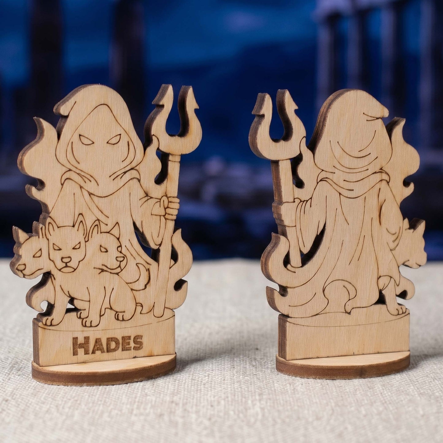 Hades Greek God of the Underworld - Tabletop Figurine, Dark Mythology Deity - Glowforge