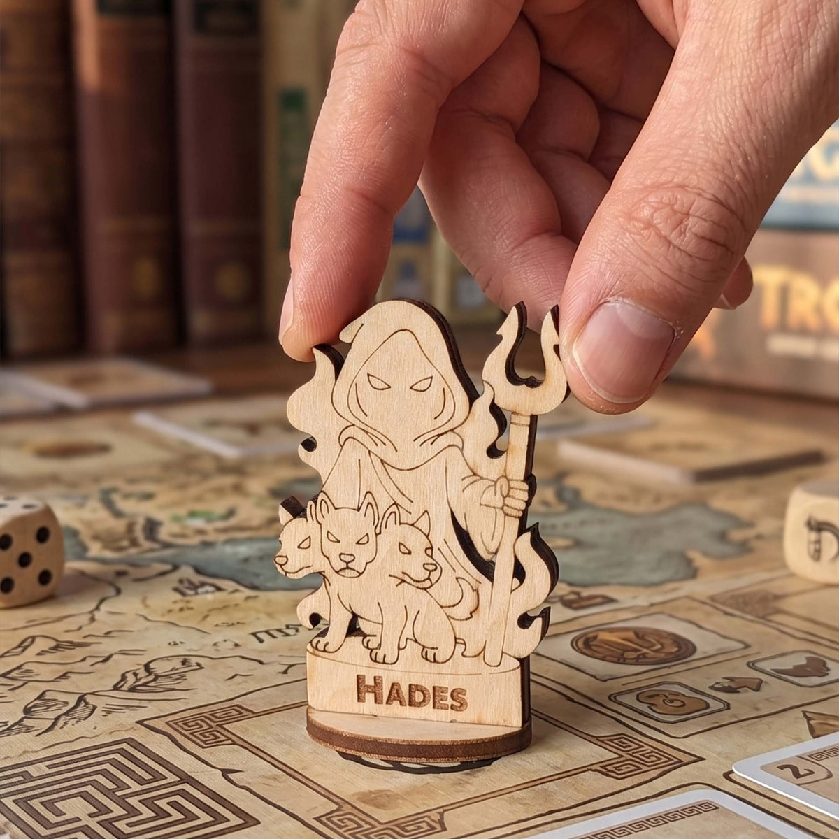 Hades Greek God of the Underworld - Tabletop Figurine, Dark Mythology Deity - Glowforge