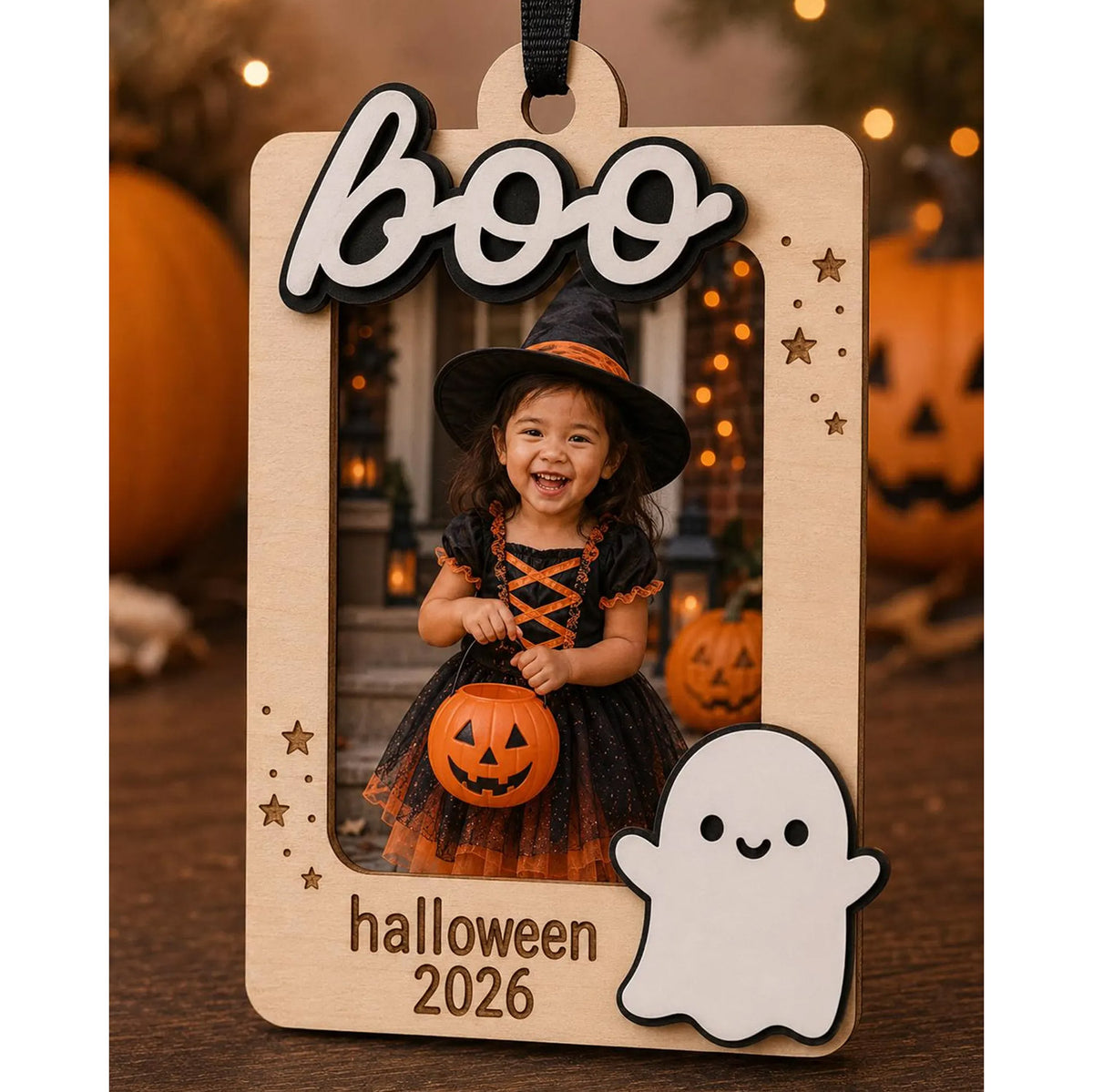 Halloween Boo Photo Frame - Glowforge