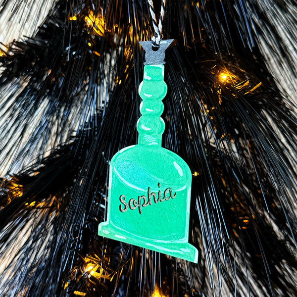 Halloween Potion Bottle Name Tag Paint Me Wooden Ornament – Glowforge Shop