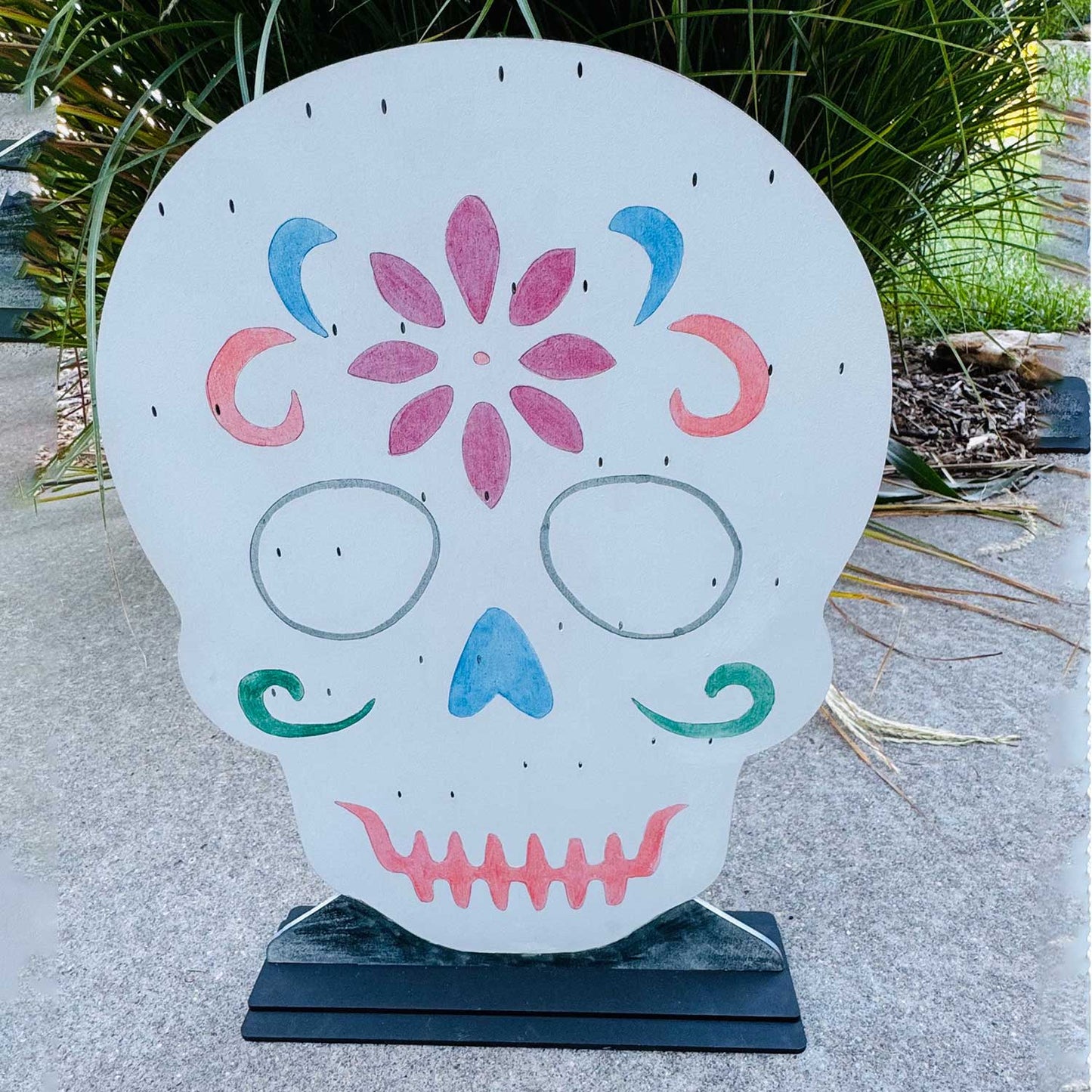 Halloween Sugar Skull Earrings (Set of 12) with Display Stand - Glowforge
