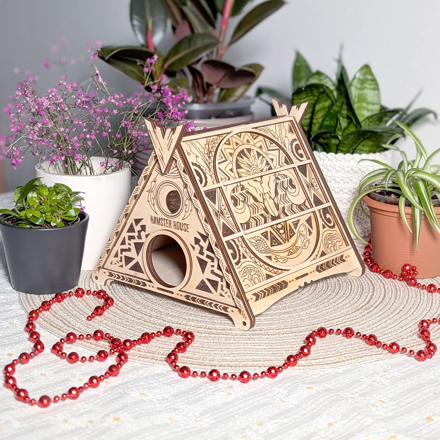 Hamster House - Native American Wigwam Style Shelter - Glowforge