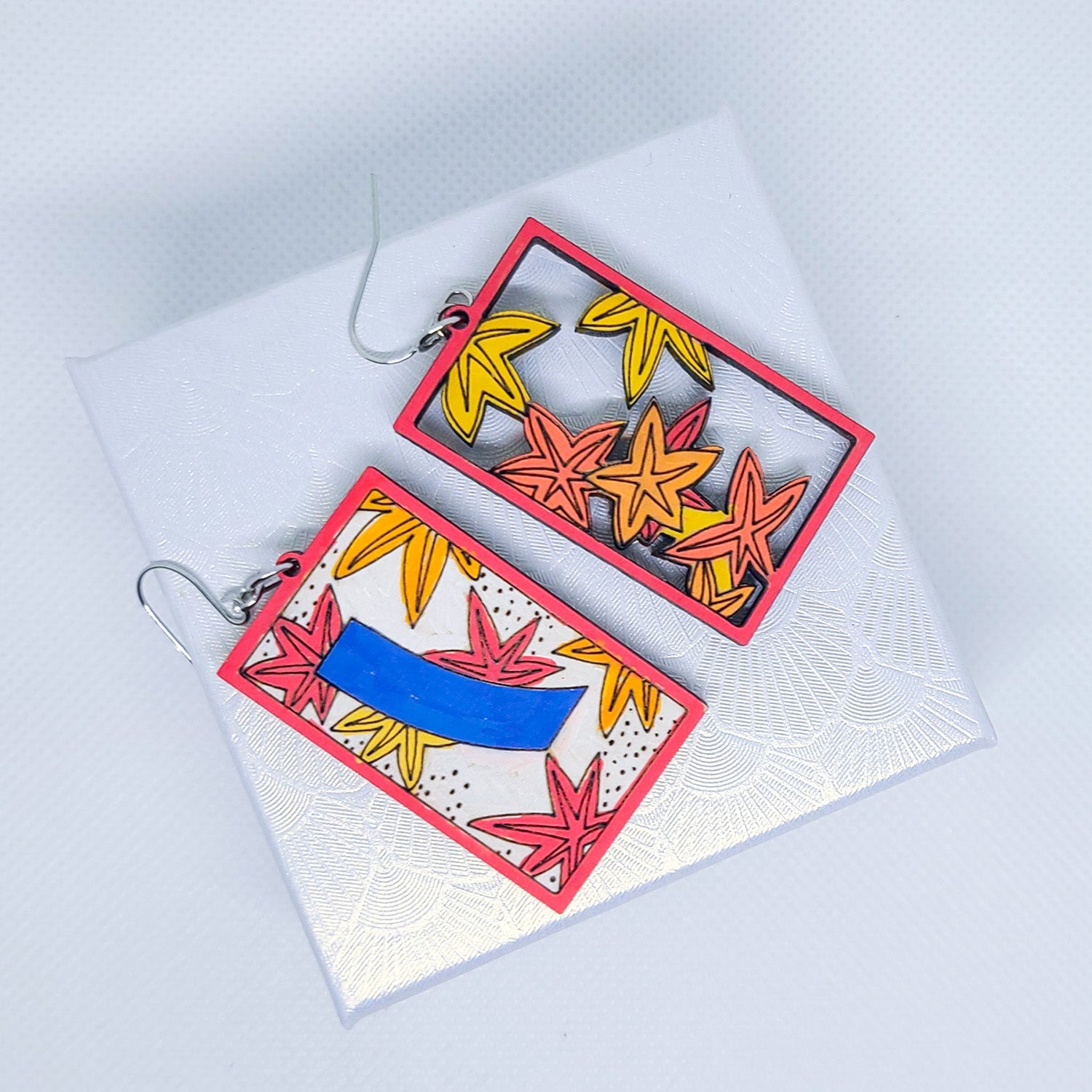 October Hanafuda Hanafuda-style Earrings