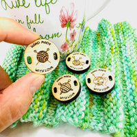 Handmade Crochet Knitting Tags Made with Love (Set of 4) - Glowforge