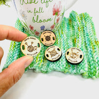 Handmade Crochet Knitting Tags Made with Love (Set of 4) - Glowforge