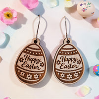 Happy Easter Earrings - Glowforge