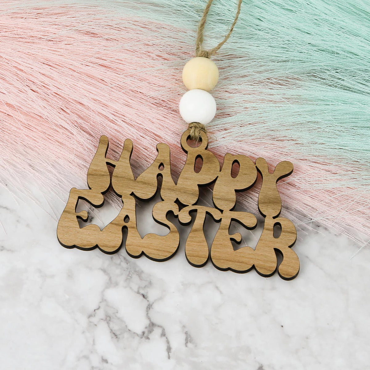 Happy Easter Gift Tag - Retro Easter Gift Tag - Glowforge