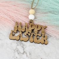 Happy Easter Gift Tag - Retro Easter Gift Tag - Glowforge