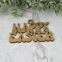 Happy Easter Gift Tag - Retro Easter Gift Tag - Glowforge