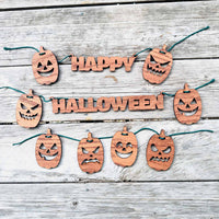 Happy Halloween #2 Garland Cute and Spooky Jack O’ Lanterns - Glowforge
