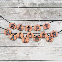 Happy Halloween Pumpkin Garland - Glowforge