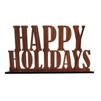 Happy Holidays Standing Sign - Glowforge