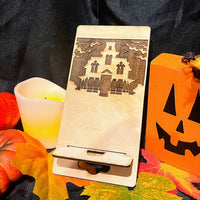 Haunted House Halloween Phone Stand