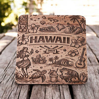Hawaii Coaster Design - Glowforge