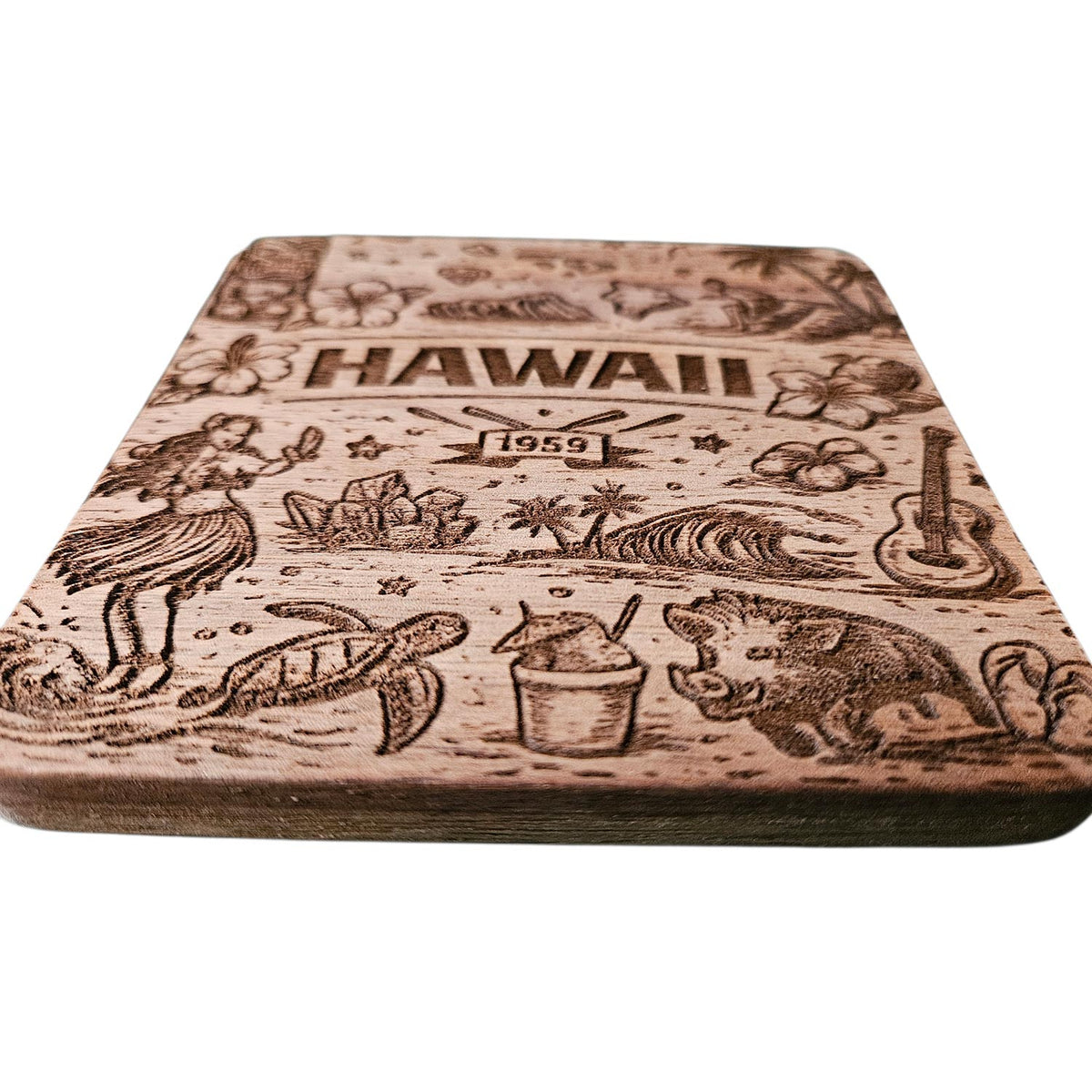 Hawaii Coaster Design - Glowforge