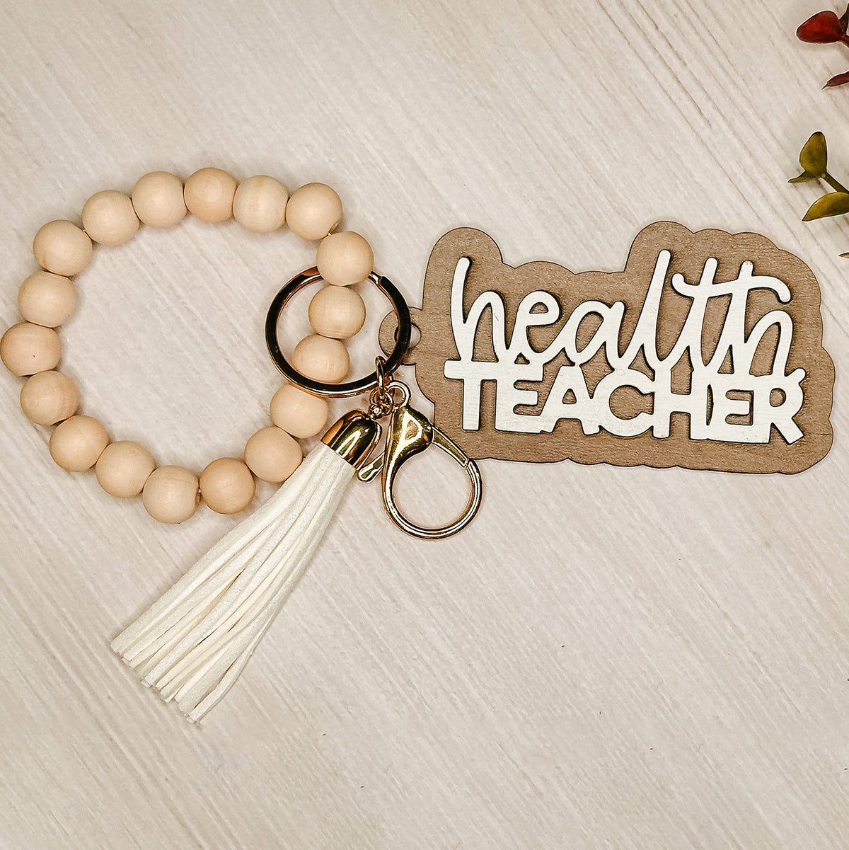 Health Teacher Layered Keychain – Glowforge Shop