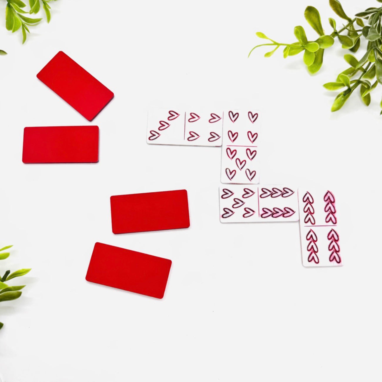Heart Dominoes (Set of 28) - Glowforge