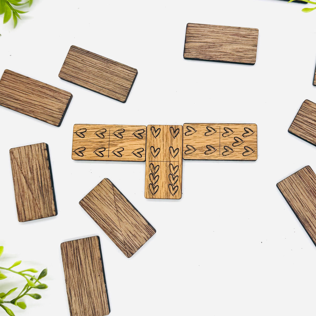 Heart Dominoes (Set of 28) - Glowforge