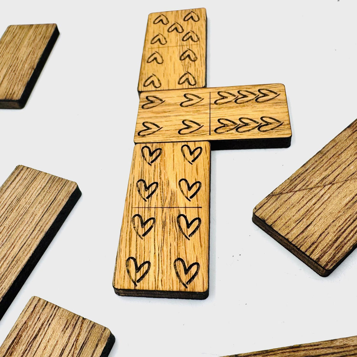 Heart Dominoes (Set of 28) - Glowforge