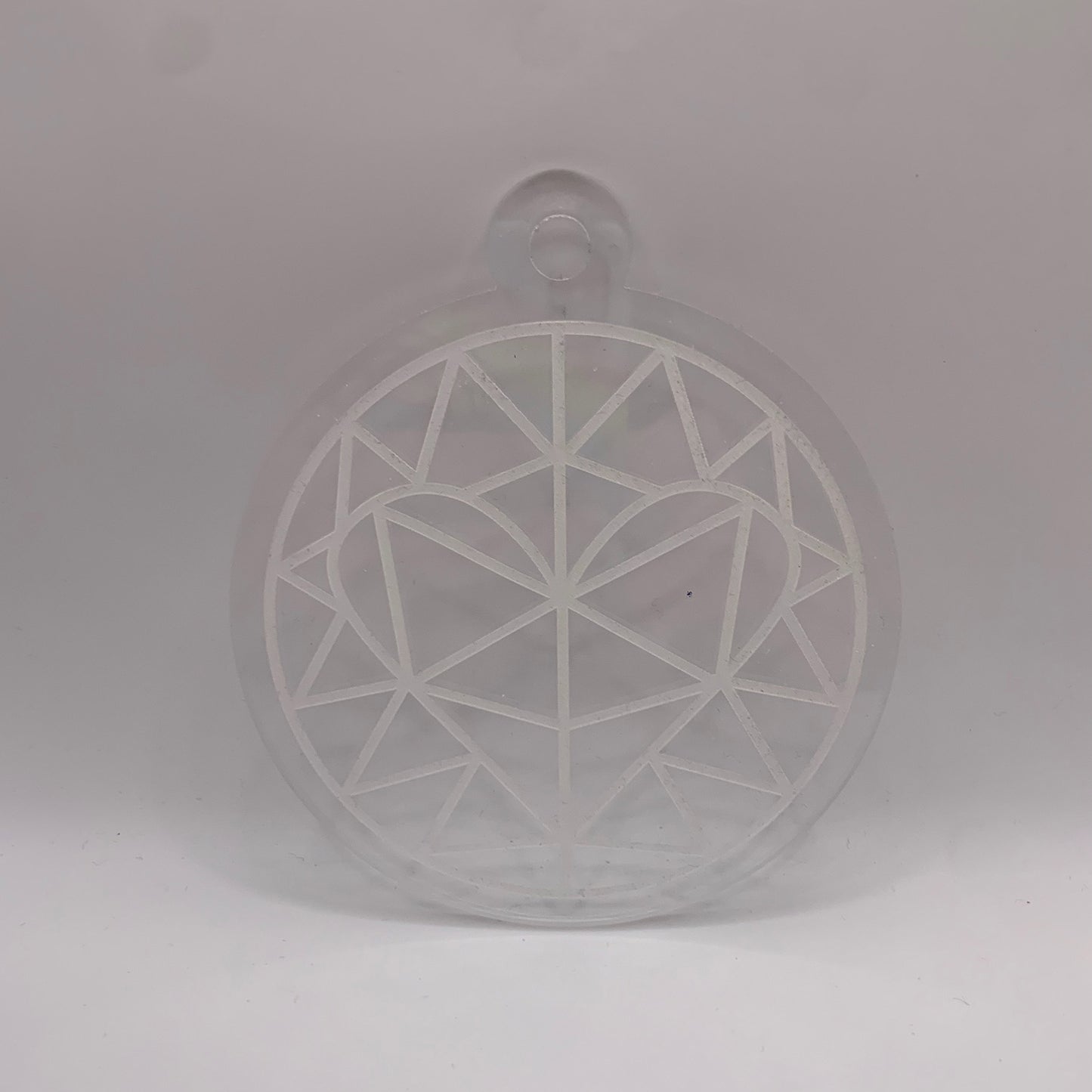 Heart Faux Stained Glass Ornament - Glowforge