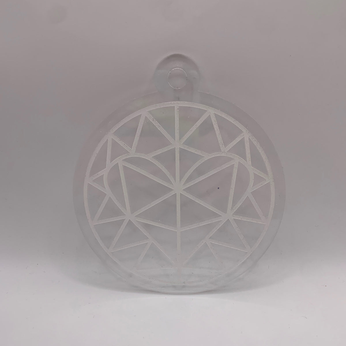 Heart Faux Stained Glass Ornament - Glowforge