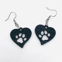 Heartfelt Paws Dog Paw Earrings