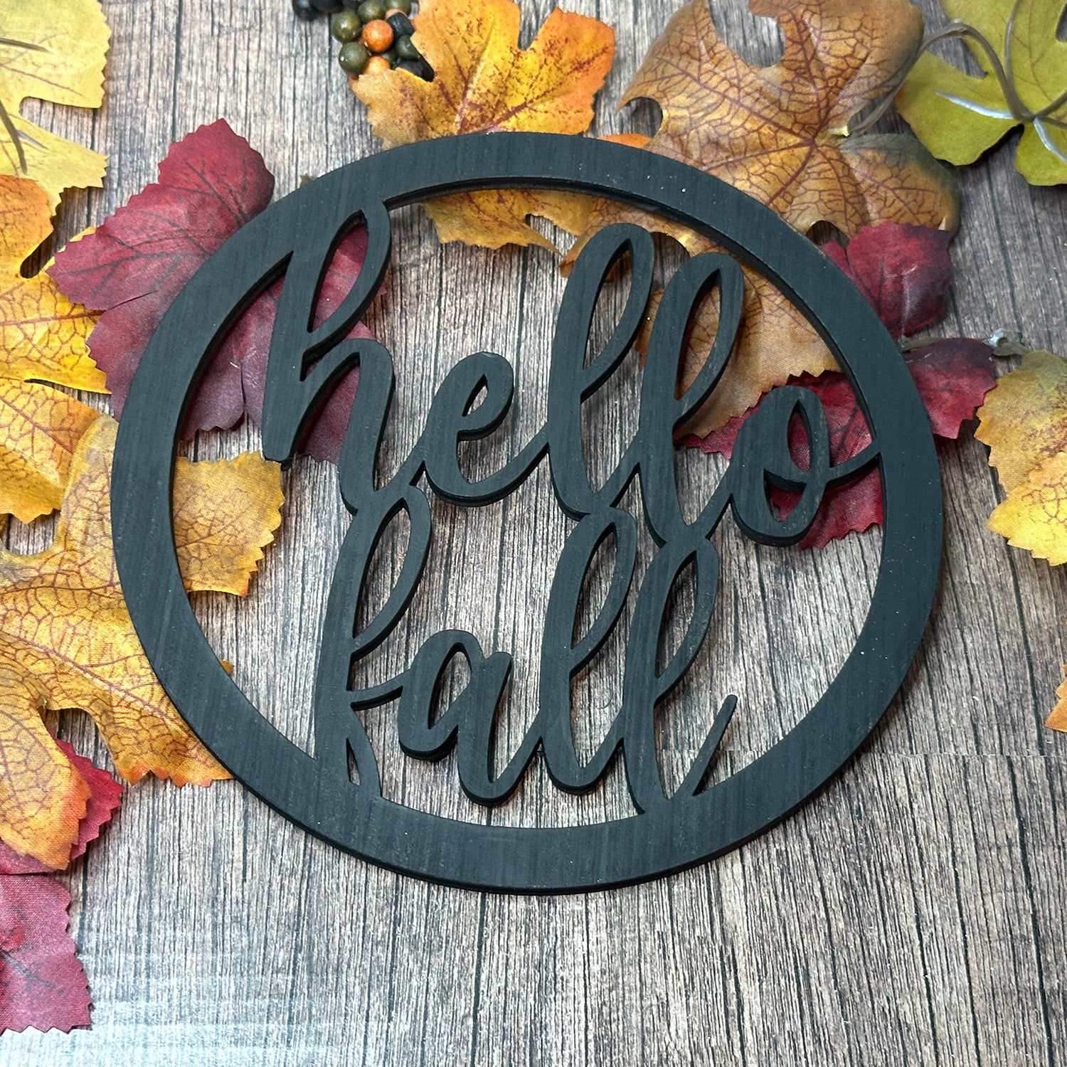 Hello. Sign Printable Fall Decorative Sign Thanksgiving Hello Fall Decorative Wood Signs ...